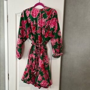 Floral Green and Pink Dress